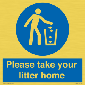 Please take your litter home